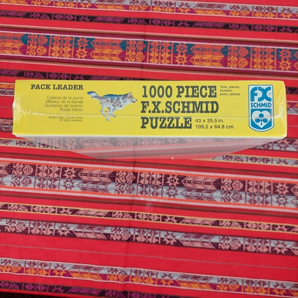 F.X. Schmid 100 Piece Jigsaw Puzzle Pack Leader Wolf Shaped Vintage Sally Smith - Picture 9 of 11